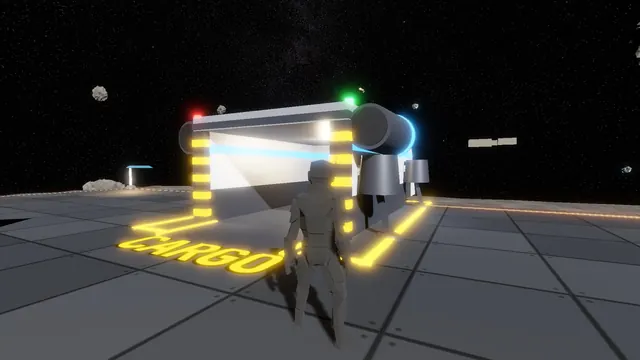 The supply hauler landed on the cargo pad behind the diner, its hold open